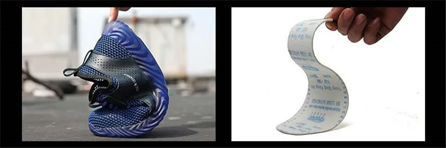 Ryder/Мужская защитная обувь со стальным носком; легкая защитная обувь; 3D Противоударная Рабочая обувь; кроссовки для мужчин