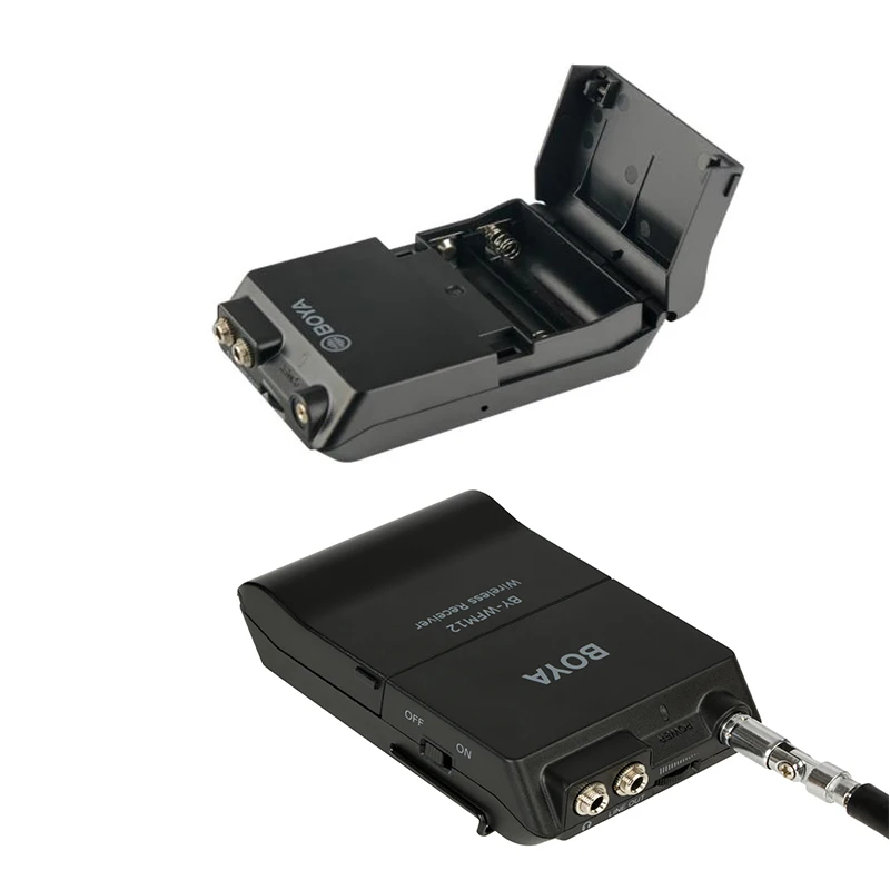 BOYA BY-WFM12 Беспроводная VHF микрофонная система для DSLR камеры iPhone видеокамера аудио рекордер планшет двойная куртка для передатчика