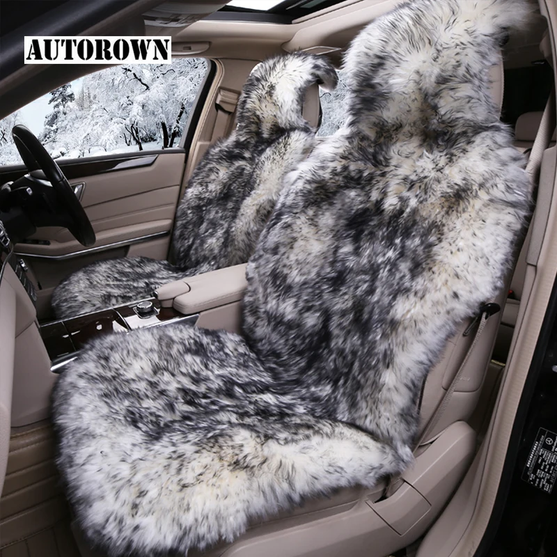 AUTOROWN Luxury Universal Car Seat Covers 100 Australian Sheepskin