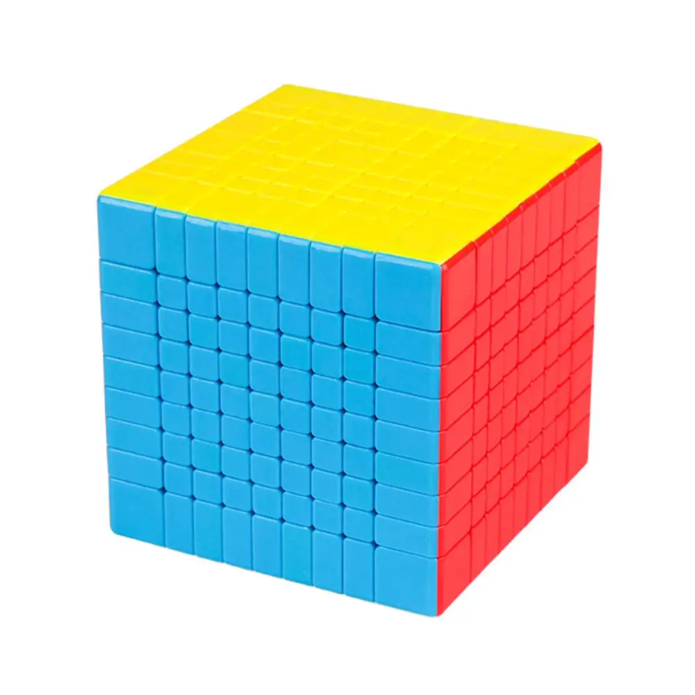 Профессиональный Магический кубик-головоломка 9x9x9, развивающая игрушка для взрослых и детей, магический кубический кубик, подарок на день рождения - Цвет: Белый