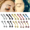 2PCS Stainless Steel 16G Eyebrow Banana Piercing Ring Labret Lip Tongue Piercing Snake Eyes Banana Lengua Rook Tragus Earring ► Photo 3/6