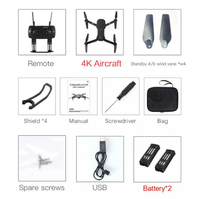 Breakdown Alexander Graham Bell Learner Child Adult Drone Drone X Pro WIFI FPV 720P/1080P/4K HD Camera 3 Battery  Foldable Selfie HD Aerial Photography Toy - AliExpress