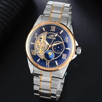 

BUSINESS MEN WATCHES AUTOMATIC MECHANICAL MENS WATCH ROSE GOLDTOURBILLON CASUAL HOLLOW WATERPROOF CLOCK TOP BRAND RELOJES HOMBRE