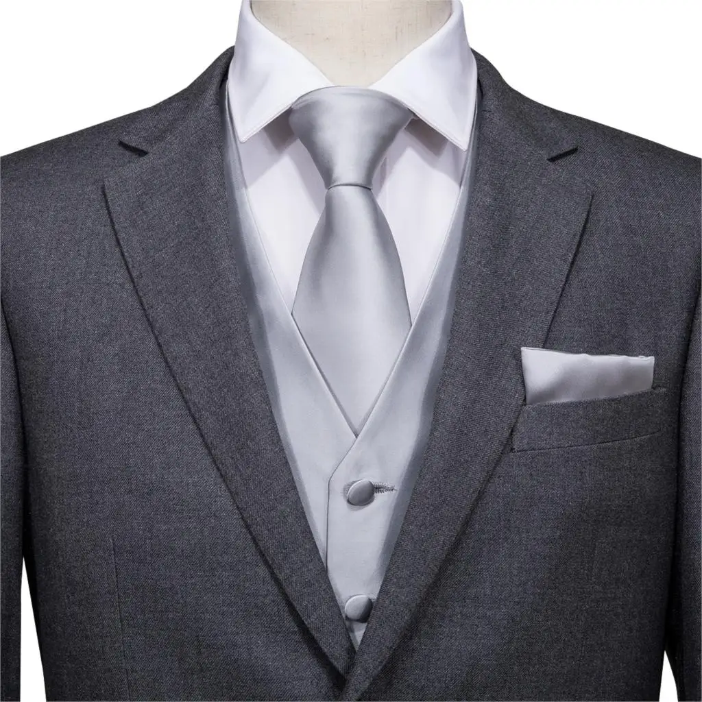 Hi-Tie, мужской костюм, жилет, без рукавов, мужской жилет, тонкий жилет для мужчин, жилет, деловой, Свадебный, классический, мужской, Social, блейзер - Цвет: WJMJ-0001