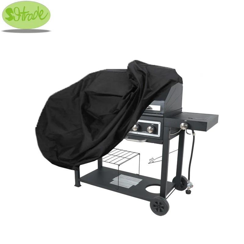 Bar-B-Q Backyard Basics Grill Covers, Fuel Gas and Charcoal Combo, Black Cover, 2 Sizes, Made, 65"