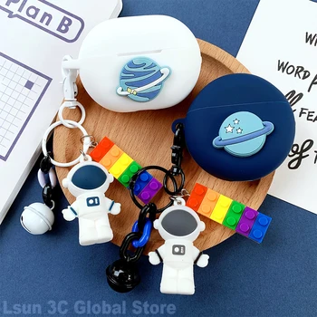 

Cute Astronaut Earphone Cover for Huawei Freebuds Pro Case for Huawei Freebuds 3 Case Bluetooth Wireless Earphone Charging Box