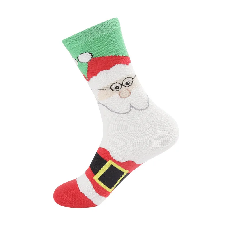 Новые хлопковые рождественские женские носки с оленем и снеговиком, Новое поступление, красочные рождественские носки скейтбордиста, унисекс, носки хараюку - Цвет: 4