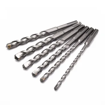 

Professional Masonry DIY Durable 6pcs/set Round Shank Carbide Alloy 6-16mm Power Tools Concrete Practical 4 Slots Drill Bits