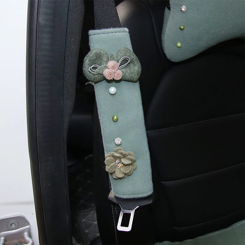 1 шт. универсальные автомобильные ремни безопасности прокладки лямка наволочка для автомобильной подушки защита для ремня покрытие ремня безопасности для взрослых детей - Название цвета: 05