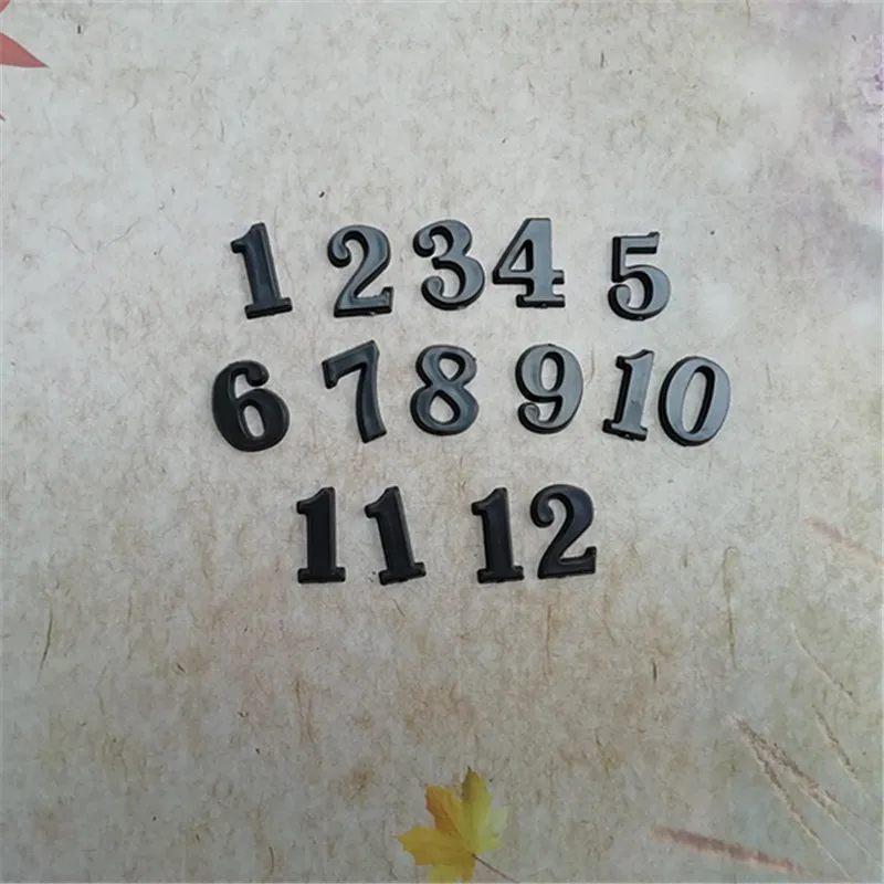 

NEW 10Sets Height 1.5CM Plastic BLACK Color Arabic Numbers for DIY Quartz Clock Accessories