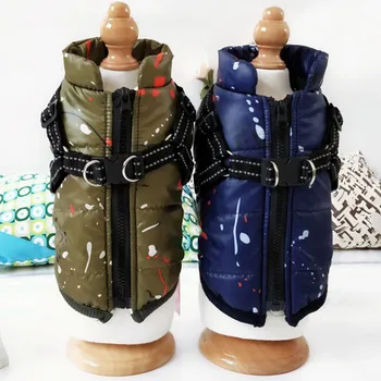 

Pet Winter Thickening Warm Parks Clothes Dog Jacket Coat Sleeveless Dog Vest Snowsuit For Pet Chihuahua Puppy