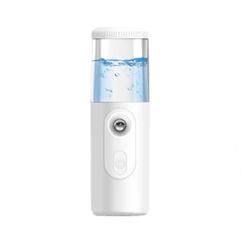 

30ml USB Rechargable Humidifier Air Diffuser Handheld Water Ultrasonic Nano Essential Car Oil Steamed Face With Light For Home