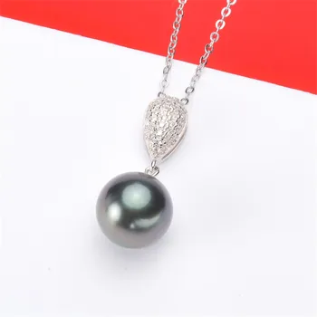 

Jewelry Handwork Pendant Base S925 Sterling Silver Pearl Pendant Accessories And Parts Findings Jewelry For DIY Fittings Women