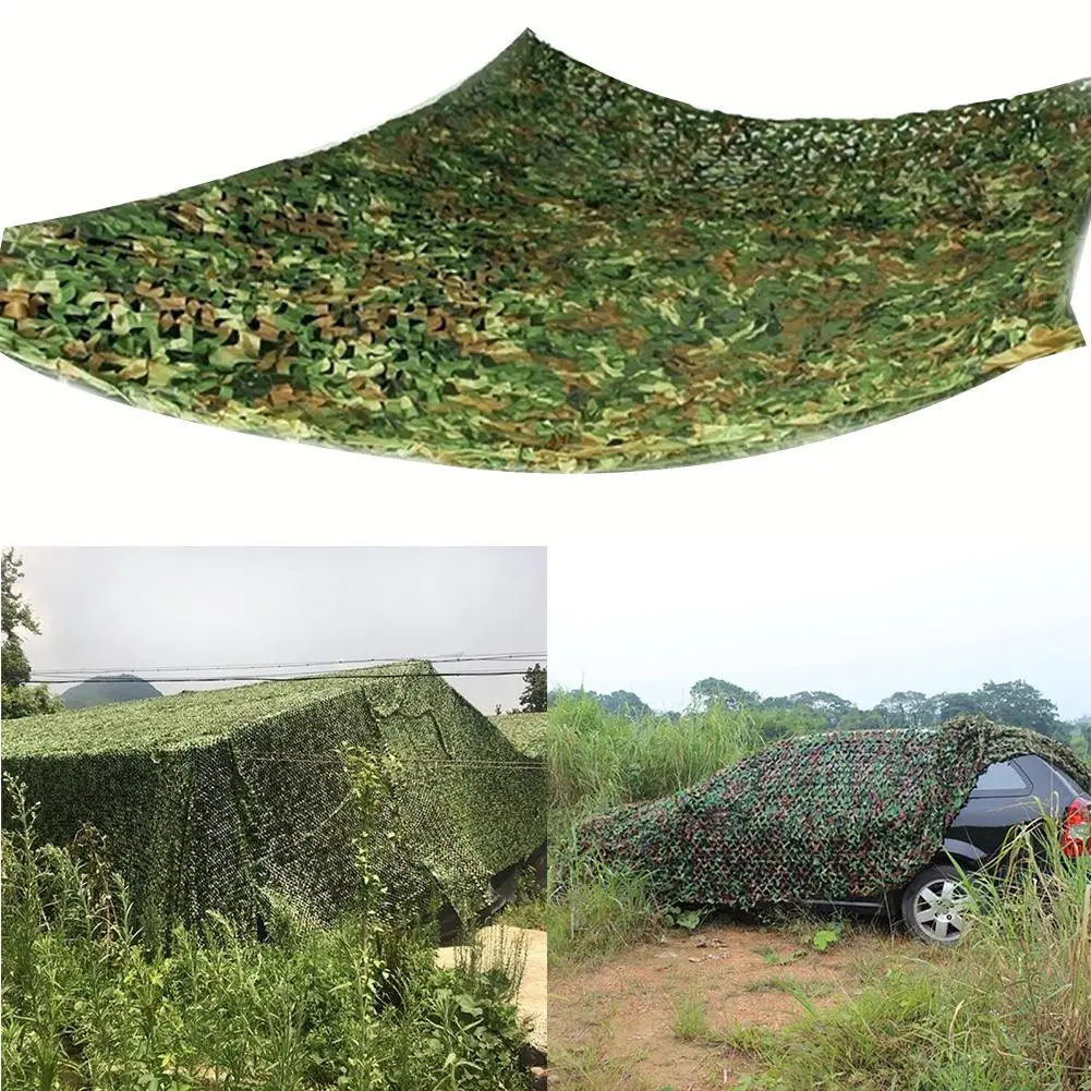 

3*4M/3*3M/4*5M Outdoor Hunting Shooting Fishing Camouflage Woodland Jungle Camping Camo Tarp Cover Car Sun Shelter Hide Net