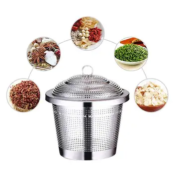 

1Pc 6.5cm Stainless Steel Seasoning Ball Filter Portable Reusable Tea Spice Ball Filter Infuser