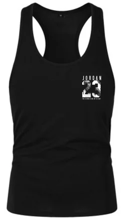 Летний бренд Jordan 23 Мужской хлопковый жилет с мужской фитнес костюм camisetas хип-хоп без рукавов - Цвет: 8