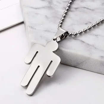 

2020 New Europe and America hip-hop type logo rap rap singer Stainless Steel Necklace Steampunk Girl Unisex Pendant Necklace