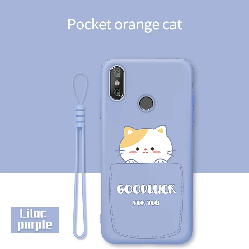 Милый чехол с рисунком кота для Xiaomi mi 6 A2, чехол, силиконовый чехол для Xiaomi mi 9 SE 8 SE 8 Lite mi x 2 2S mi x 3, бампер, чехол - Цвет: Pocket  Cat