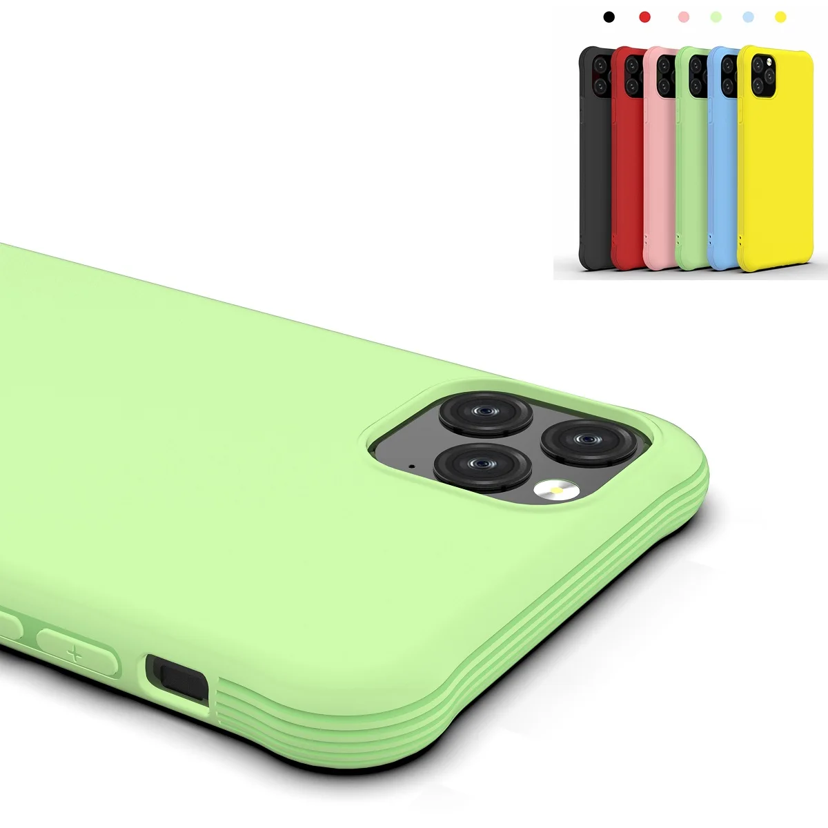 Чехол для Apple iPhone 11 Pro Max силиконовый стильный ударопрочный чехол 6 6S 7 8 Plus X XS XR