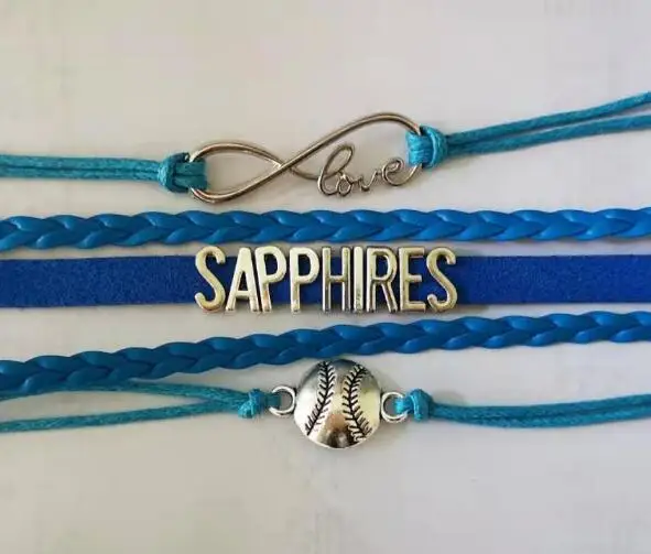 

150PCS-SAPPHIRES custom Charm Bracelets