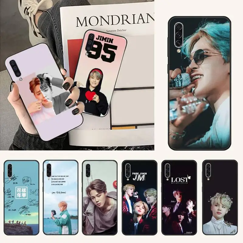 Милый блестящий чехол для телефона Park Jimin K Pop Samsung Galaxy M10 20 30 A 40 50 70 71 6S A2 A6 A9 2018 J7 CORE