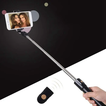 

K10 3 in 1 Wireless Bluetooth Selfie Stick Mini Tripod Extendable for iPhone 11 for Samsung S10 Huawei P30