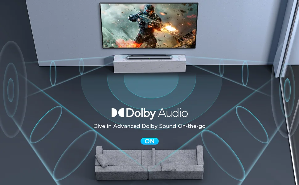 BOMAKER-sistema de sonido para cine en casa, barra de sonido 120 de 2,0 W,  Altavoz Bluetooth para TV, soporte óptico AUX 3D Dolby Surround - AliExpress