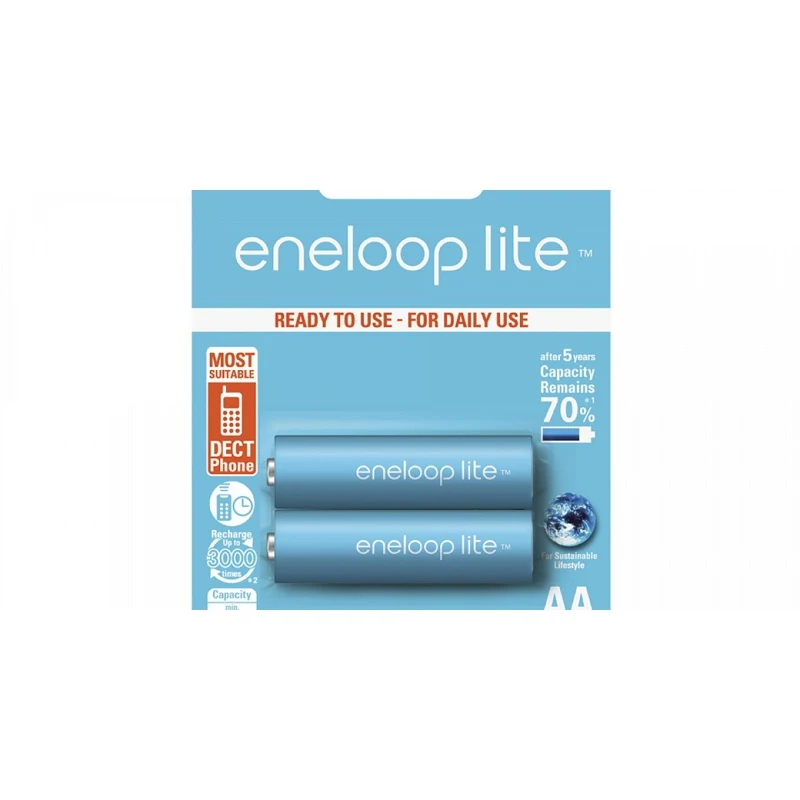 Аккумуляторы Panasonic eneloop lite(AA) BK-3LCCE/2BE