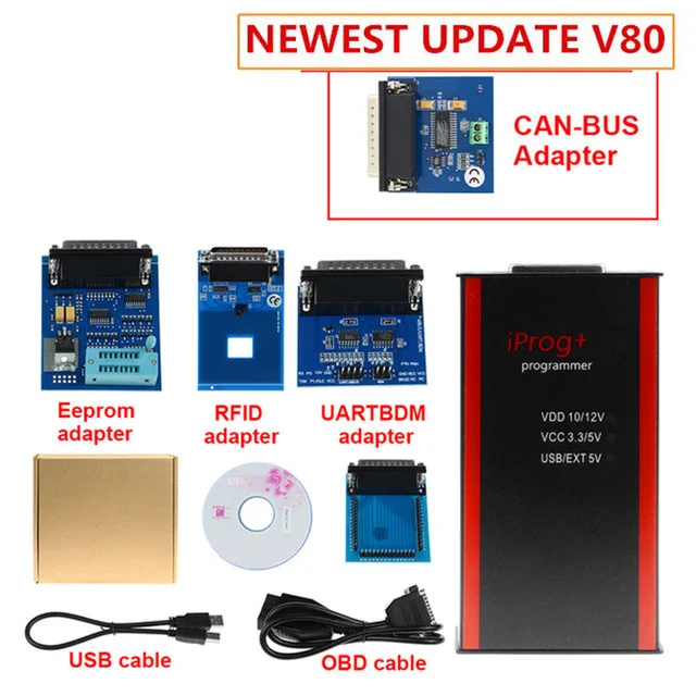 v80 Iprog+ программатор поддержка IMMO+ коррекция пробега+ сброс подушки безопасности Iprog Pro до Замена Carprog/Digiprog/Tango
