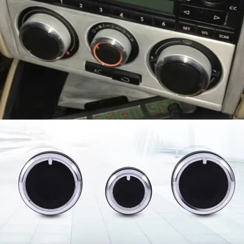 

3pcs Control Knobs A/C Air Condition Panel Control Switch For Golf 4 Passat 2001-2008