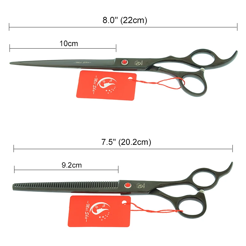 8 0 &quotЯпонские Стальные профессиональные ножницы для стрижки домашних животных 7