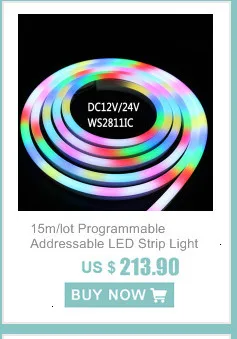 20 м/лот WS2811 60 Светодиодный s/m светодиодный неоновый пиксельный светильник WS2811 12 в RGB водонепроницаемый гибкий неоновый светильник из ПВХ неоновая лента светильник
