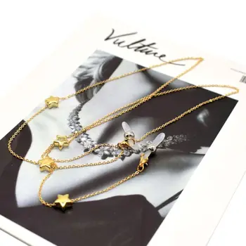 

Fashion Necklace Jewelry Five-pointed Star Metal Glasses Hanging Chain