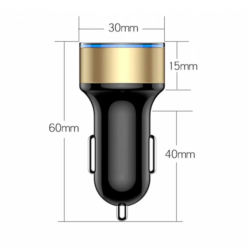 Горячее автомобильное зарядное устройство 5V 3.1A Быстрая зарядка двойной USB порт светодиодный дисплей прикуриватель адаптер для телефона