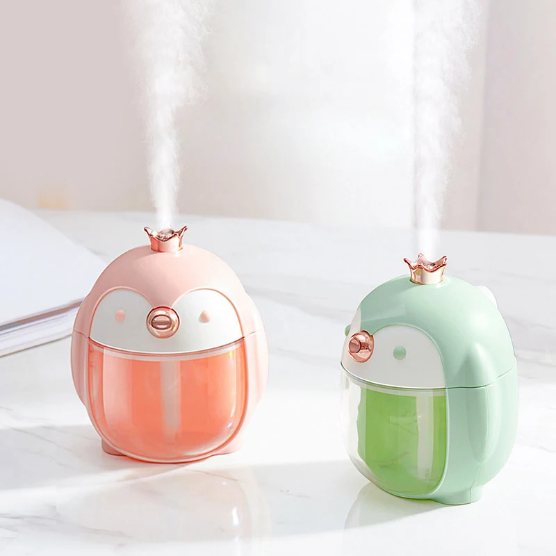 

Ultrasonic Penguin Air Humidifier USB Aroma Essential Oil iffuser Night Light Car&Home Air Purifier Mist Maker Air Freshener