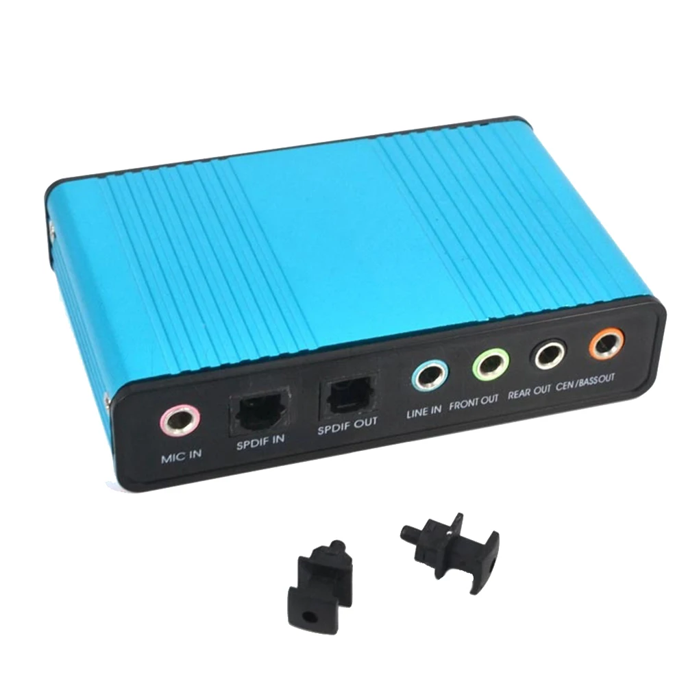 Звуковая карта с интерфейсом USB 6 канальный 5 1/7 1 Surround внешняя звуковая ПК ноутбука