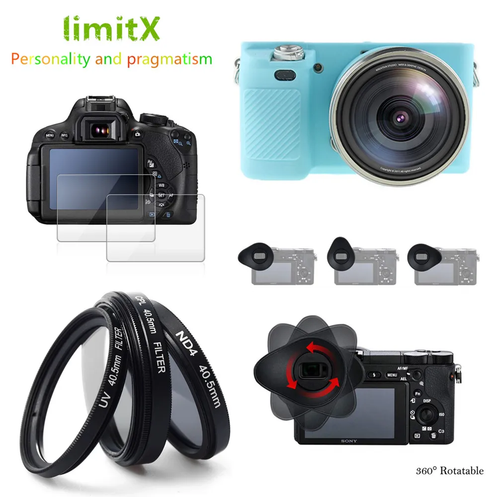 Protector de Pantalla de Piel con Textura para c/ámara Protector de Pantalla para Canon EOS R con Protector de Pantalla de Cristal Templado sin Burbujas