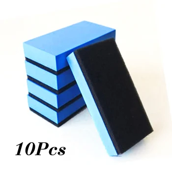 

New Arrival High Quality 10pcs Car Ceramic Coating Sponge Glass Nano Wax Applicator Polish Pads Cleaning