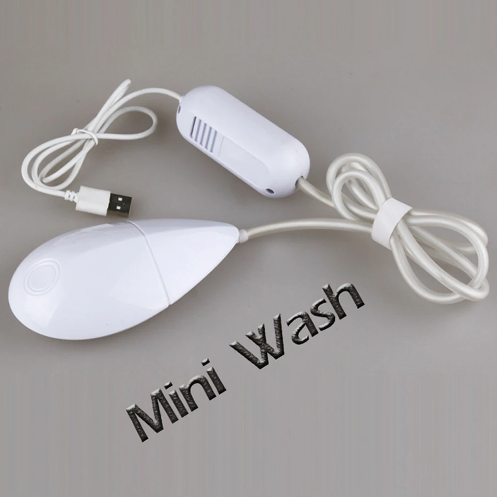Ultrasonic Bubble Mini Washing Machine Fruit Cleaner for Travel &Home Portable Mini 5W White USB Powered Removes Dirt