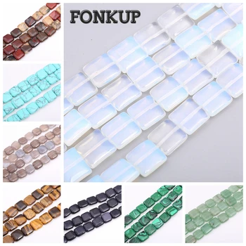 

Opal Beads Square 12mm*12mm Jewelry Making Gemstone Handmade Necklace Accessories Natural Stone Loose Beads Wholesale Reiki