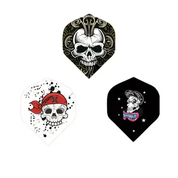 

MRTNAN 30PCS Professional Darts Flights Wing For Soft Steel Darts Wing Tail With Skull Pattern
