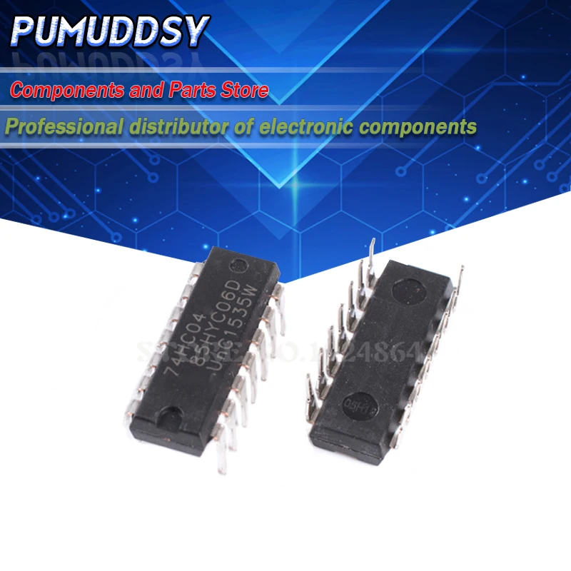 10 шт. SN74HC04N SN74HC04 74HC04N 74HC04 DIP14 новый и IC | Электронные компоненты принадлежности