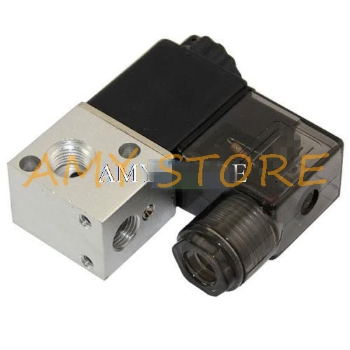 

Air 3V1-08 1/4"BSP 3V1-06 1/8"DC12V/24V AC24V/36V/110V/220V/380V 3Way 2Position Pneumatic Electric Solenoid Valve Control 3V1-M5