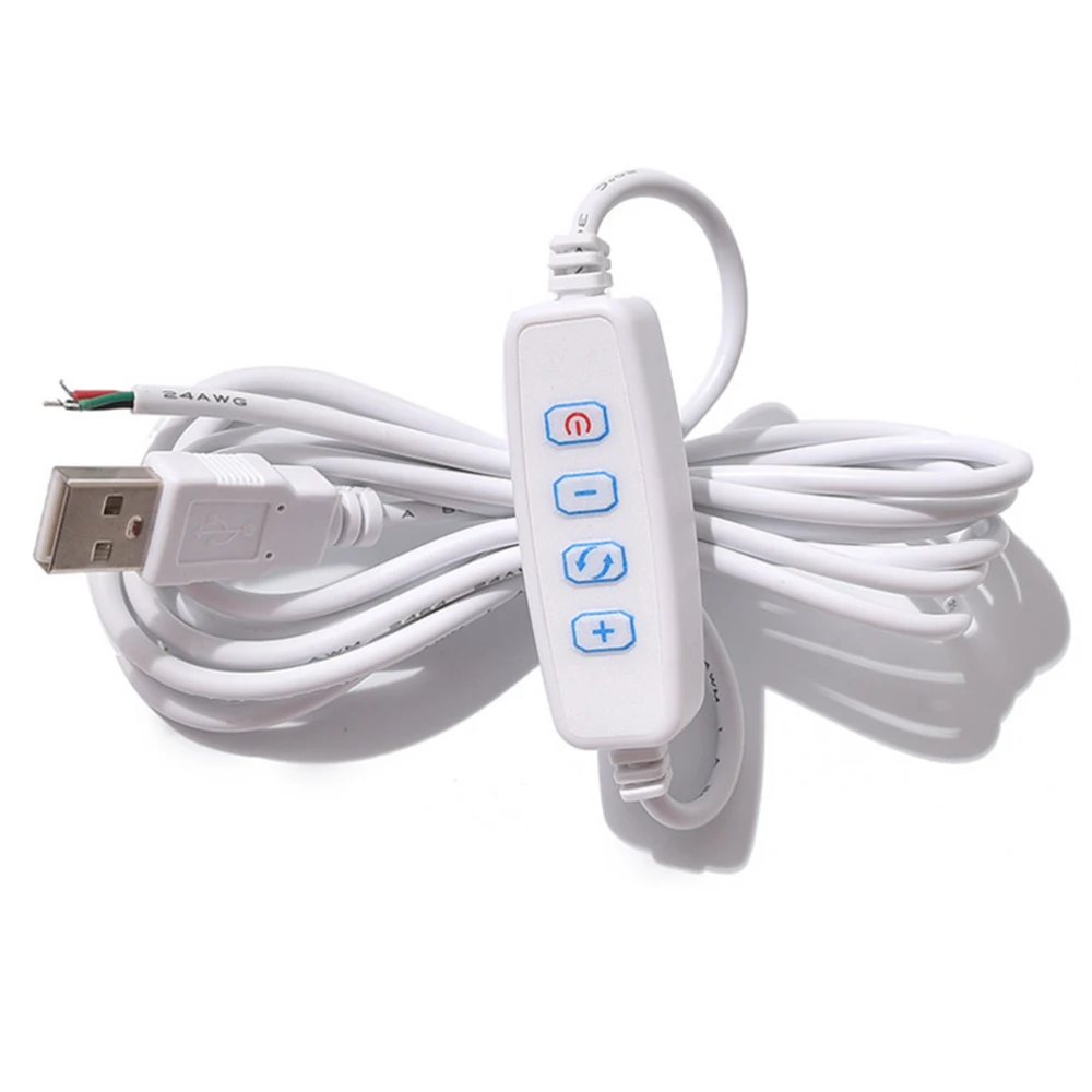 2m DC5V USB Adapter Power Plug Outdoor Waterproof Bulb Led Strip Dimmer Switch USB Connector Controller