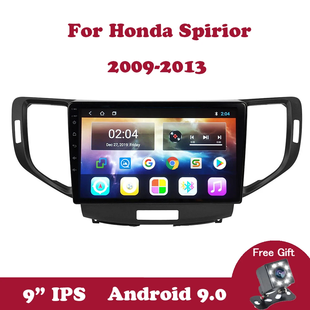 

Android 9.0 Car DVD Radio For Honda Spirior 2009 2010 2011 2012 2013 GPS Navigation Screen Radio Audio Multimedia Player Canbus