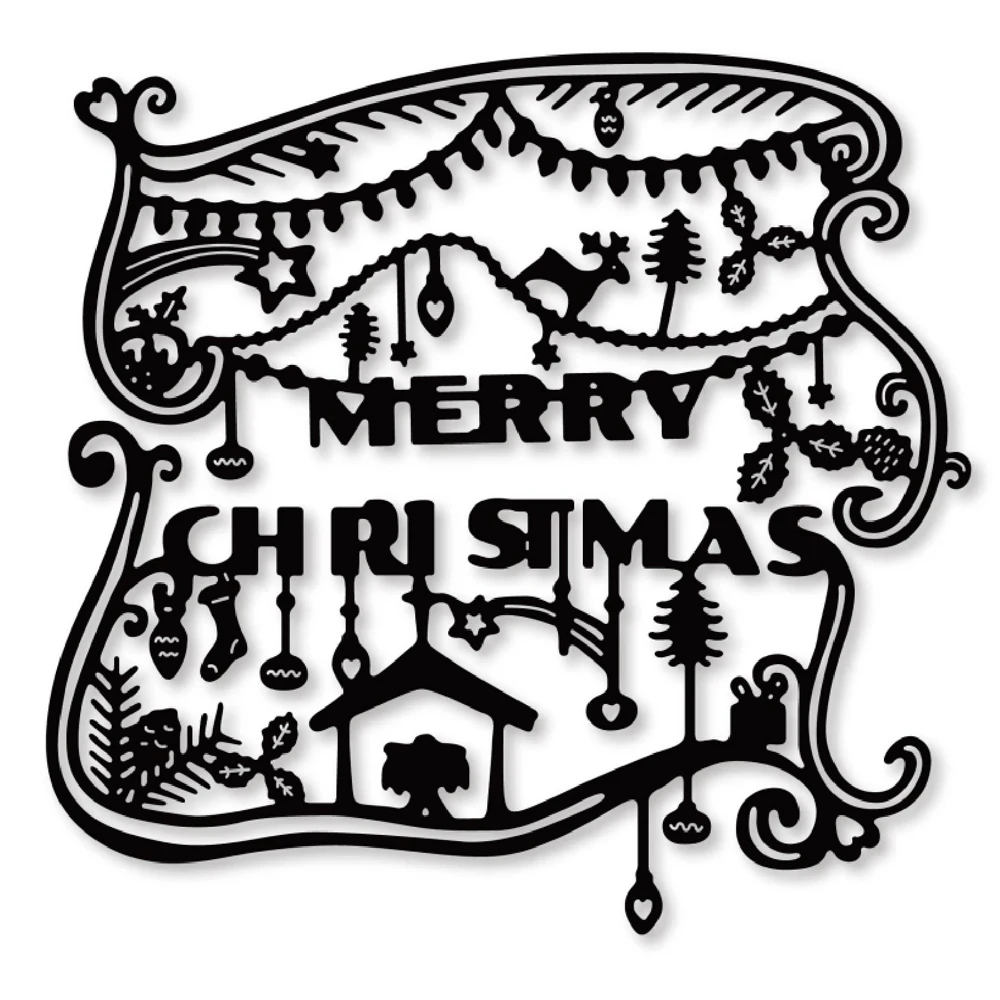 Hemere Merry Рождественский набор металлические режущие штампы для DIY Скрапбукинг тиснение бумаги декоративные поделки Новое поступление высечки