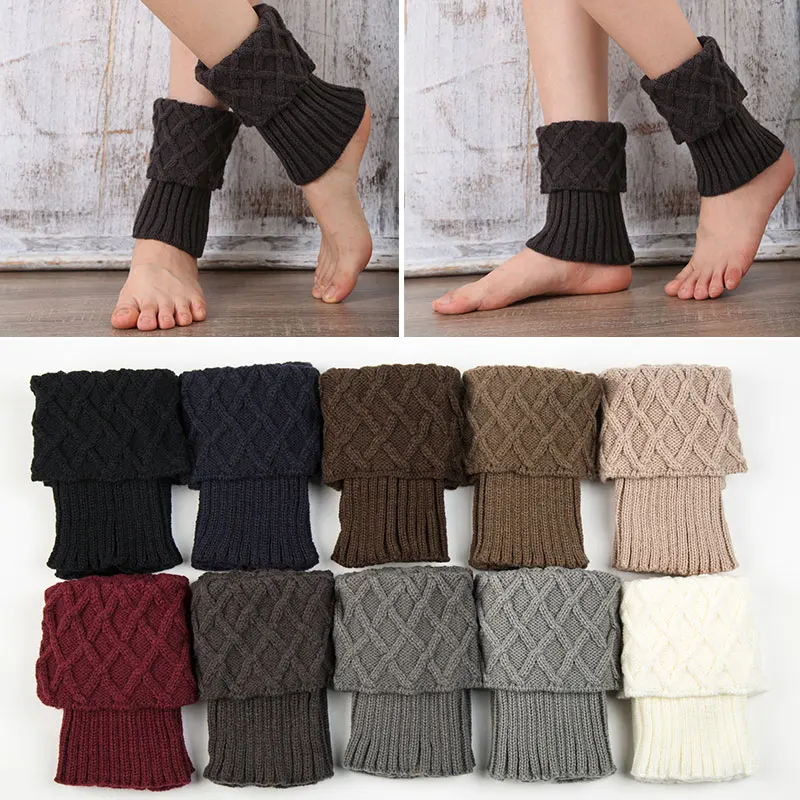 Winter Warm Women Knitted Leg Warmer 