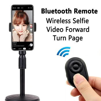 

Wireless Camera Shutter Bluetooth Selfie Remote Control Video Ebook Turn Page Tiktok Browse For IOS Bluetooth Android Adapter