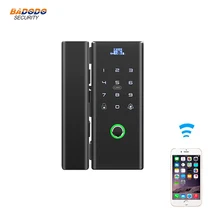 WiFi Tuya APP пульт дистанционного управления умный замок отпечатков пальцев с IC картой пароль для Бескаркасной стеклянной двери толчок или раздвижная дверь