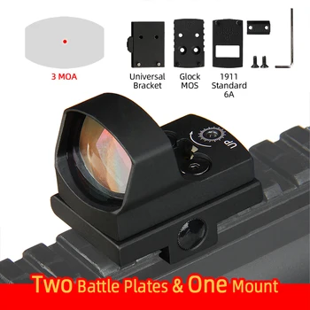 

Red Dot sight Airgun Scope Riflescope airsoft 3MOA Micro Dot with reflex sight Mount fit 1911 G17 in Hunting Optics GZ2-0129